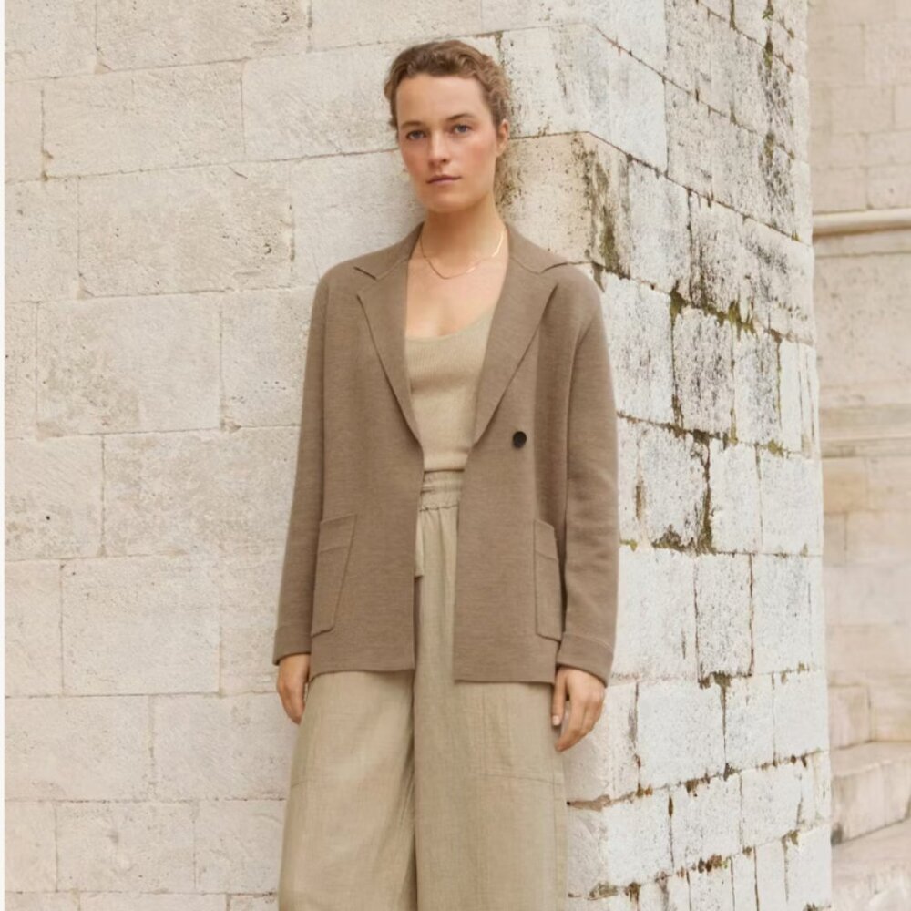 Poetry Merino Wool Knited Blazer